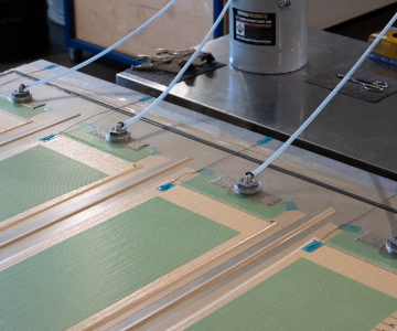 Side by side infusion of Proxxima R3100 and a standard infusion epoxy